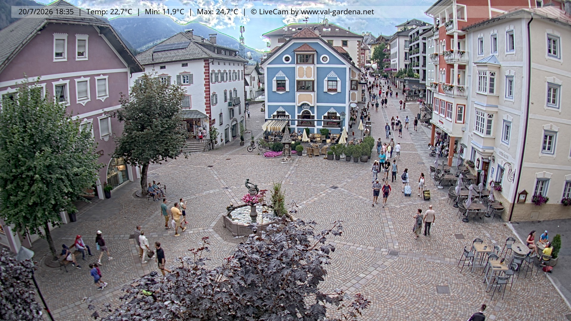 Archiv Foto Webcam St. Ulrich: Dorfzentrum