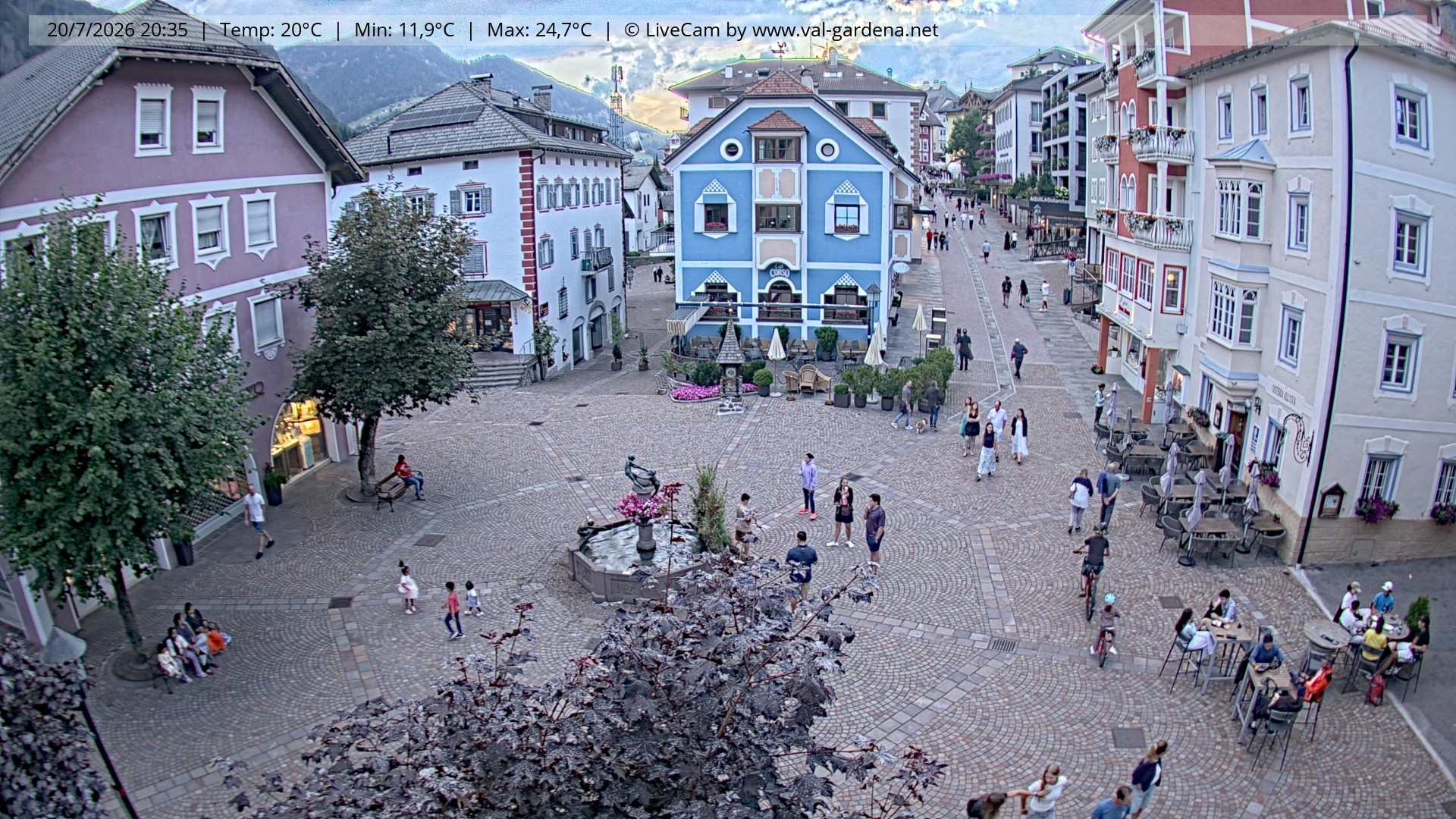 Archiv Foto Webcam St. Ulrich: Dorfzentrum