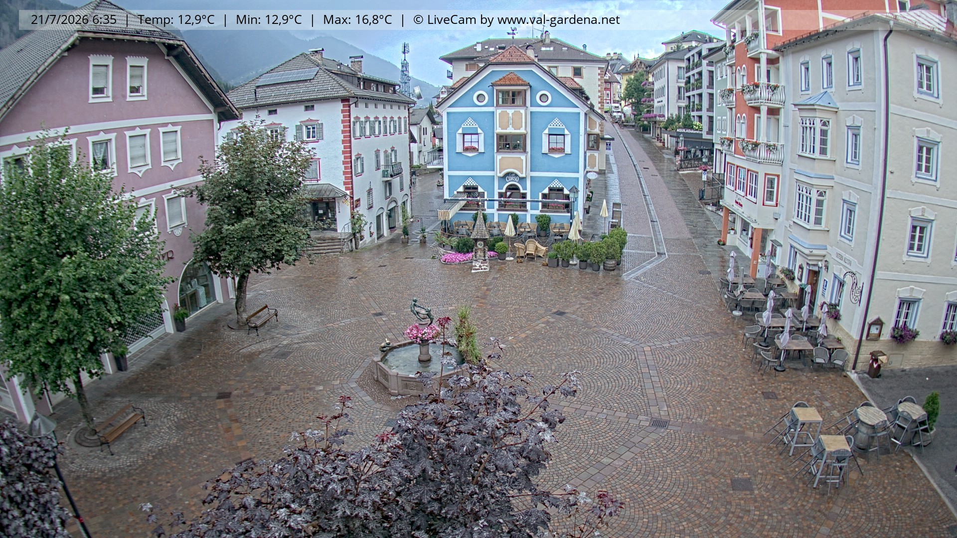 Archiv Foto Webcam St. Ulrich: Dorfzentrum