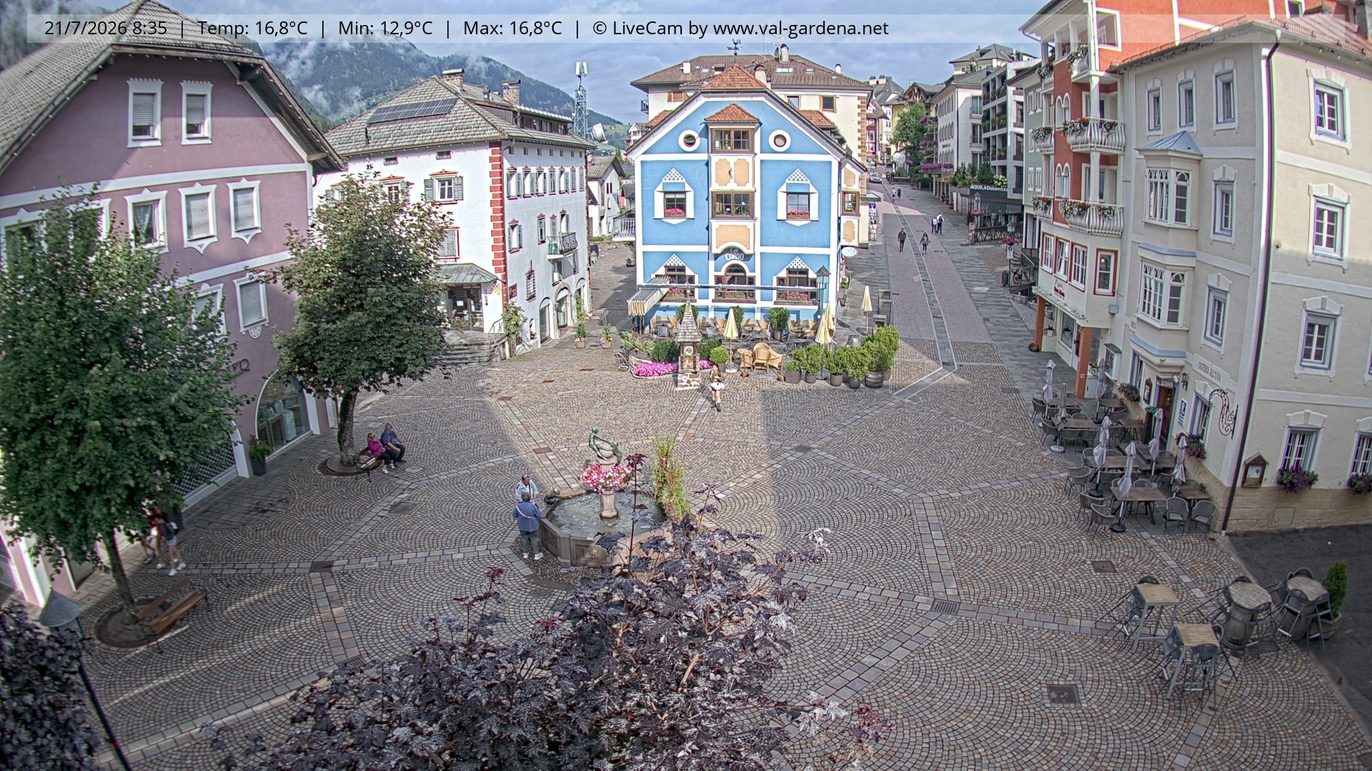 Archiv Foto Webcam St. Ulrich: Dorfzentrum