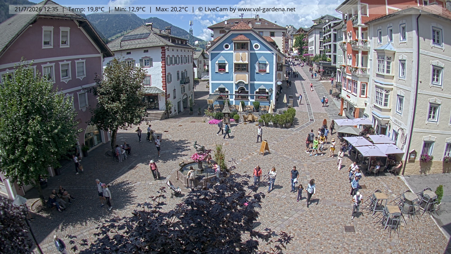 Archiv Foto Webcam St. Ulrich: Dorfzentrum