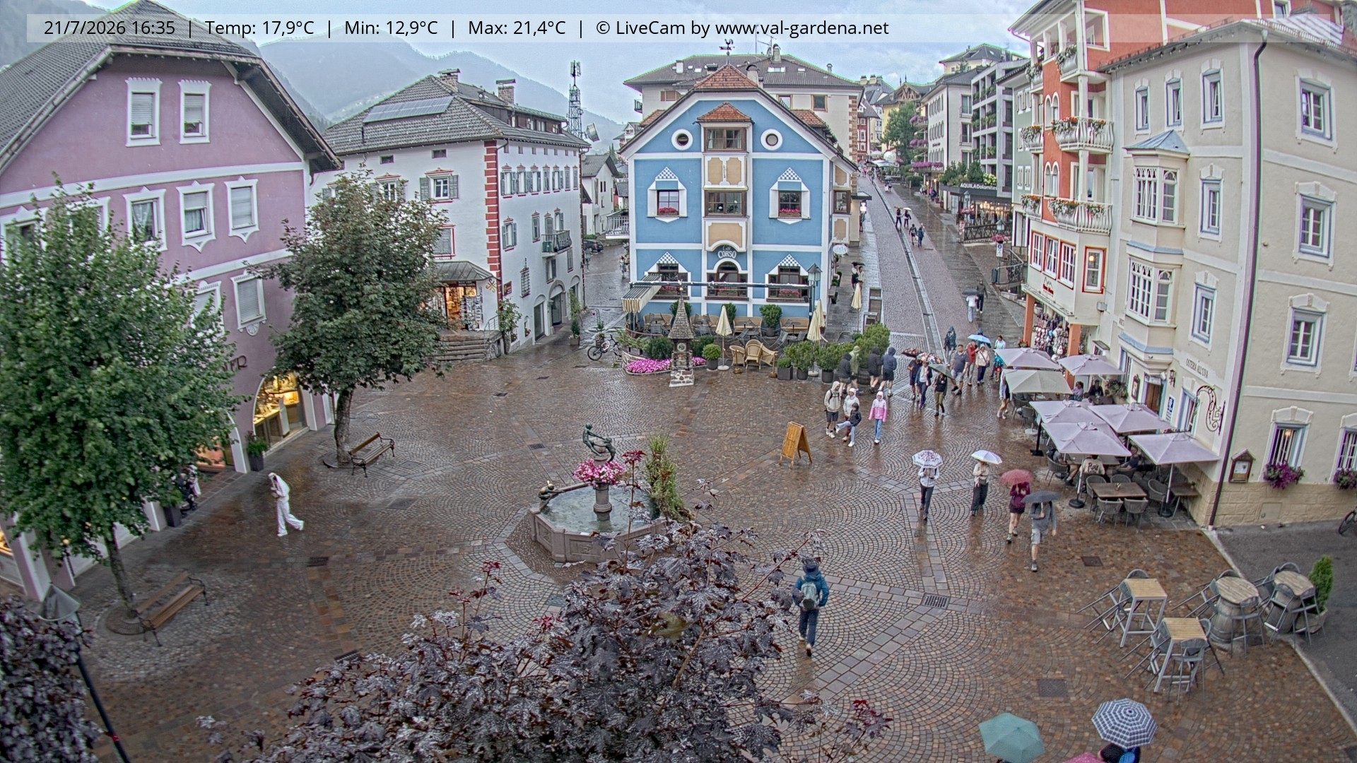 Archiv Foto Webcam St. Ulrich: Dorfzentrum
