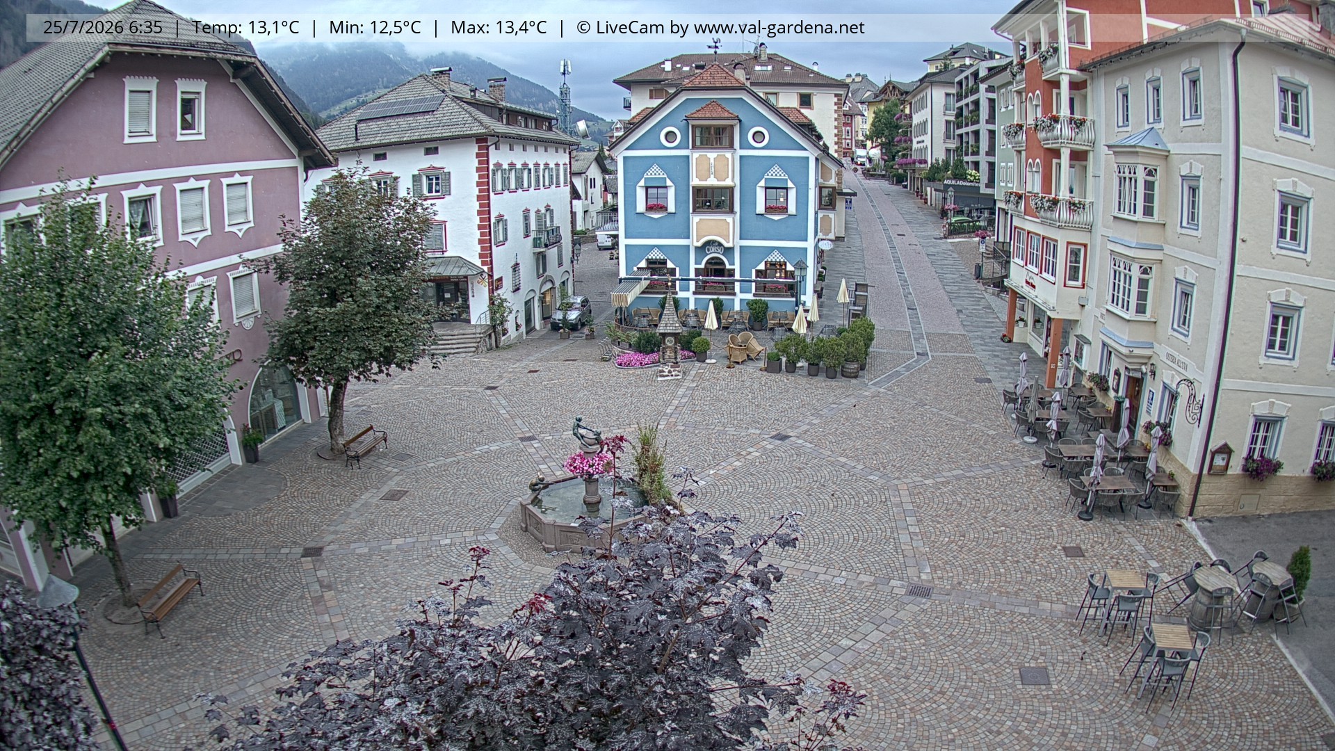 Archiv Foto Webcam St. Ulrich: Dorfzentrum