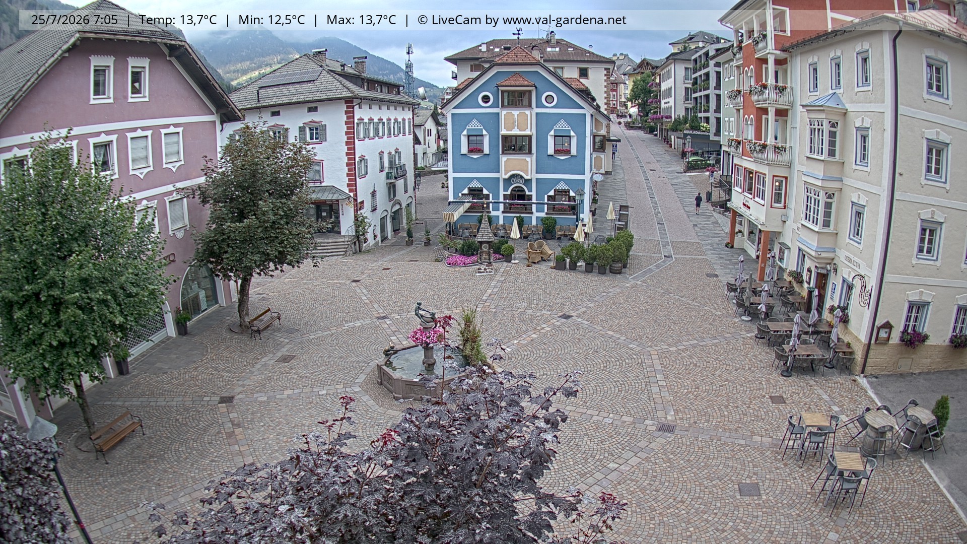 Archiv Foto Webcam St. Ulrich: Dorfzentrum