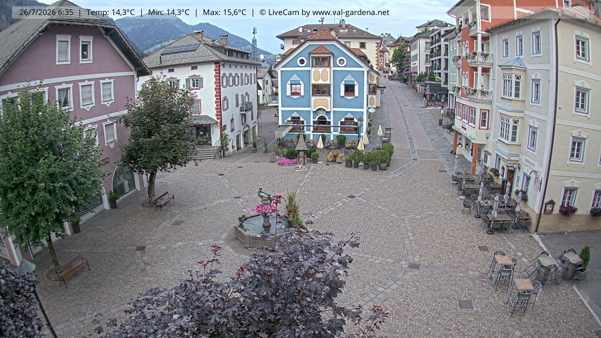 Archiv Foto Webcam St. Ulrich: Dorfzentrum