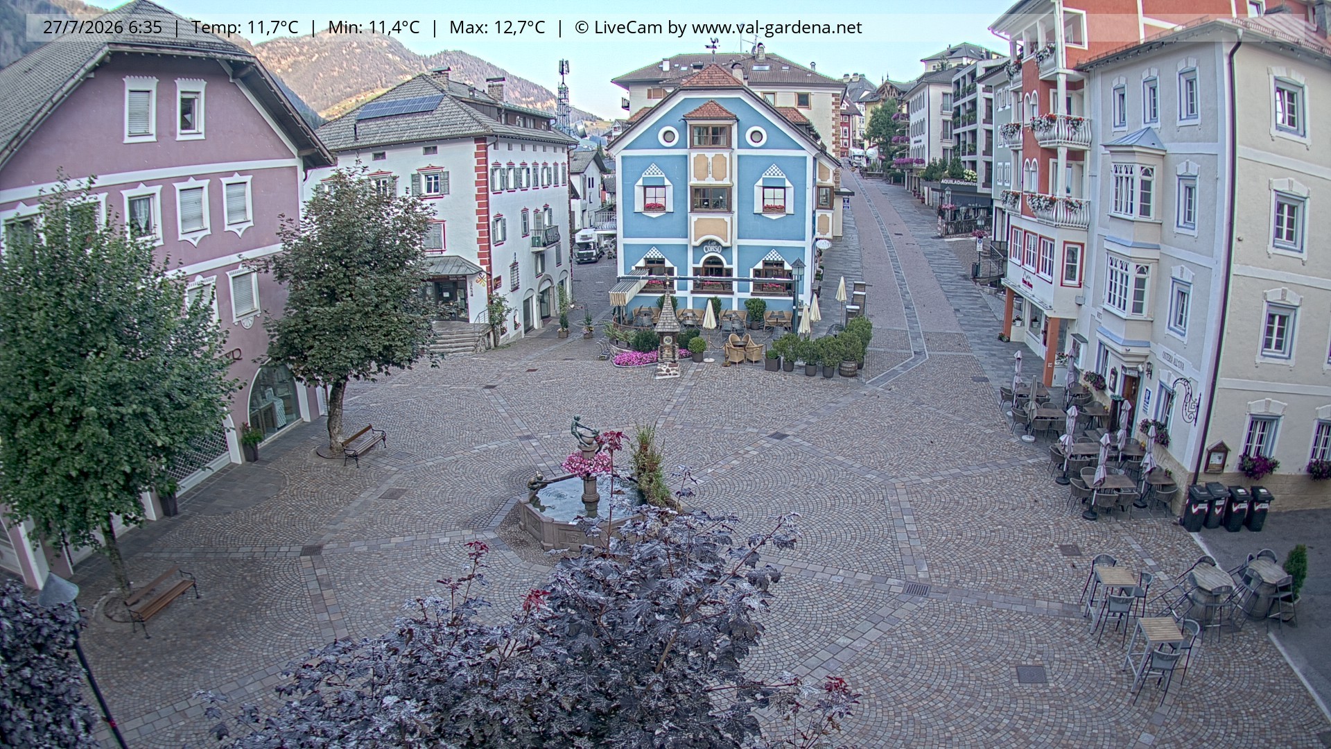 Archiv Foto Webcam St. Ulrich: Dorfzentrum