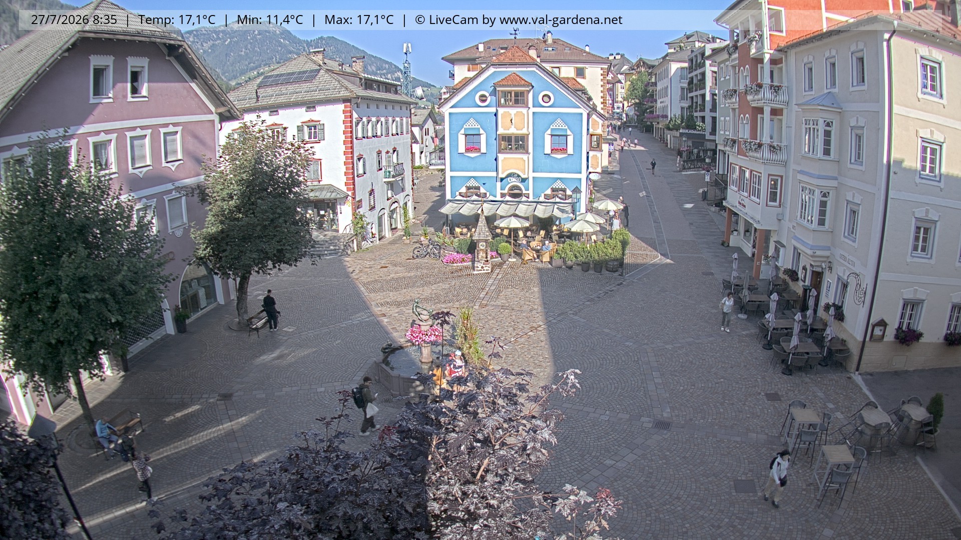 Archiv Foto Webcam St. Ulrich: Dorfzentrum