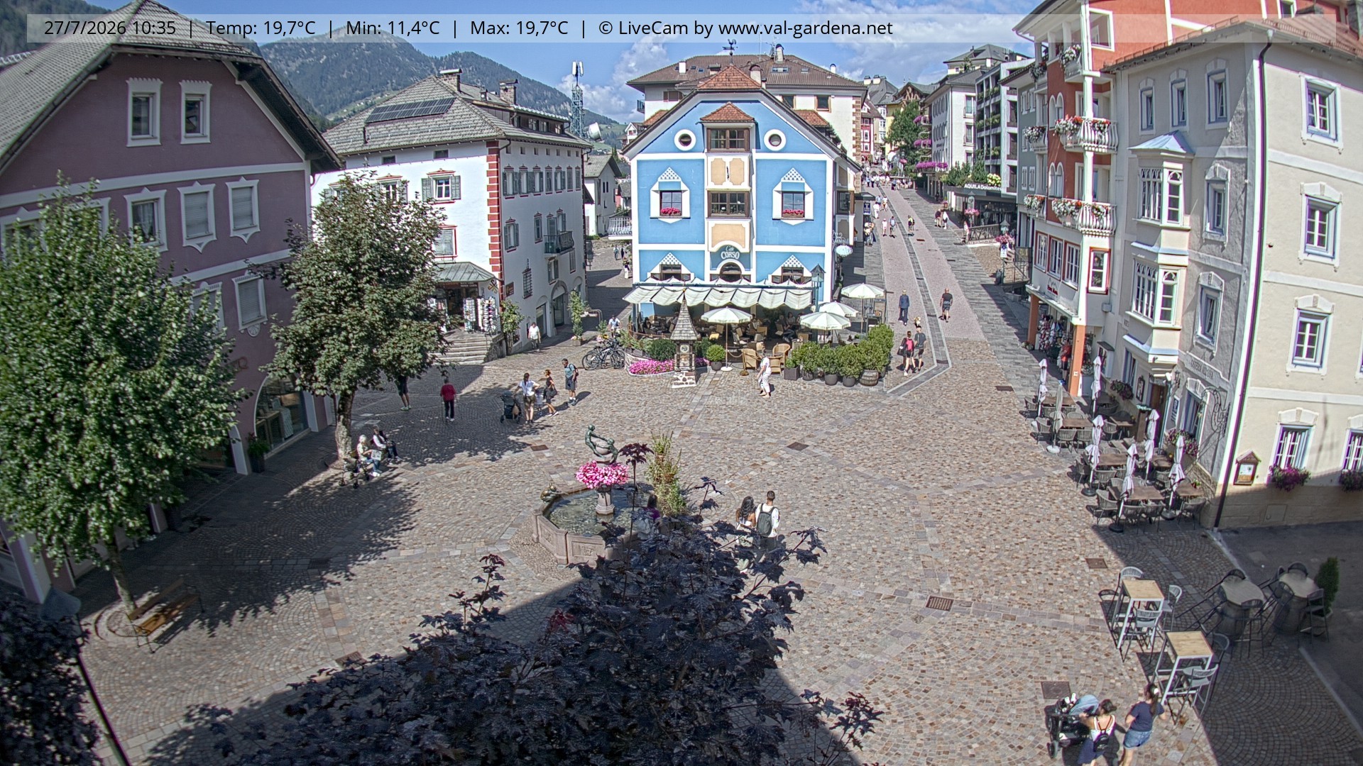 Archiv Foto Webcam St. Ulrich: Dorfzentrum