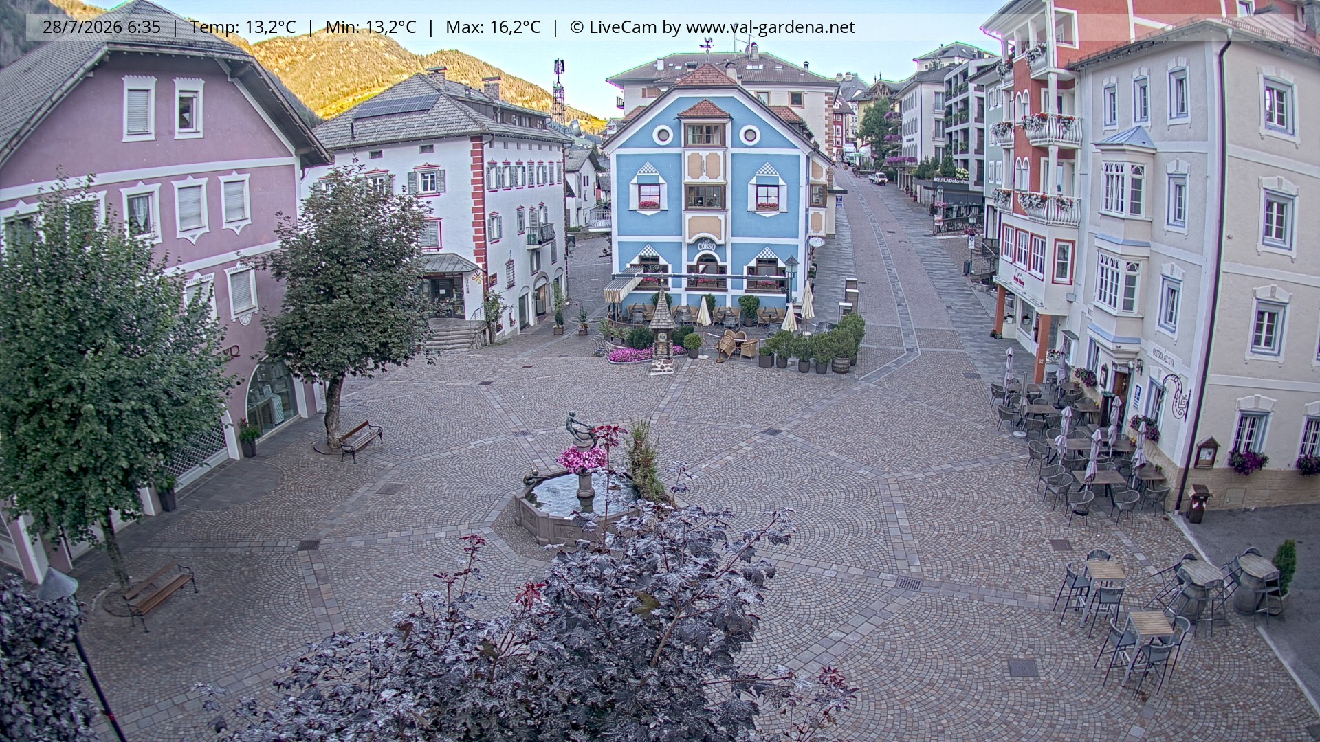 Archiv Foto Webcam St. Ulrich: Dorfzentrum