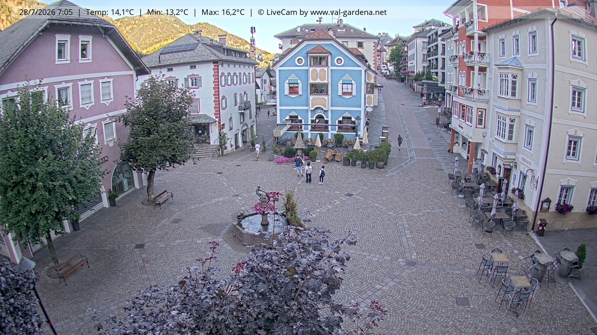 Archiv Foto Webcam St. Ulrich: Dorfzentrum