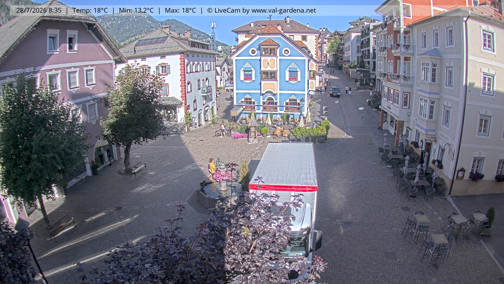 Archiv Foto Webcam St. Ulrich: Dorfzentrum