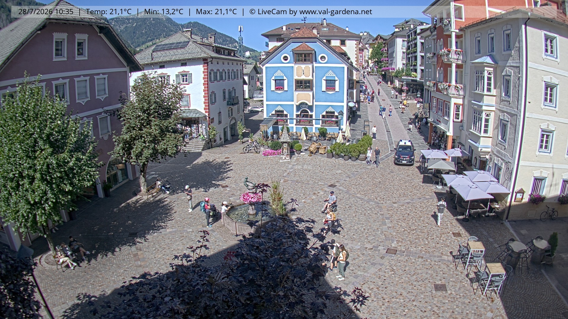 Archiv Foto Webcam St. Ulrich: Dorfzentrum