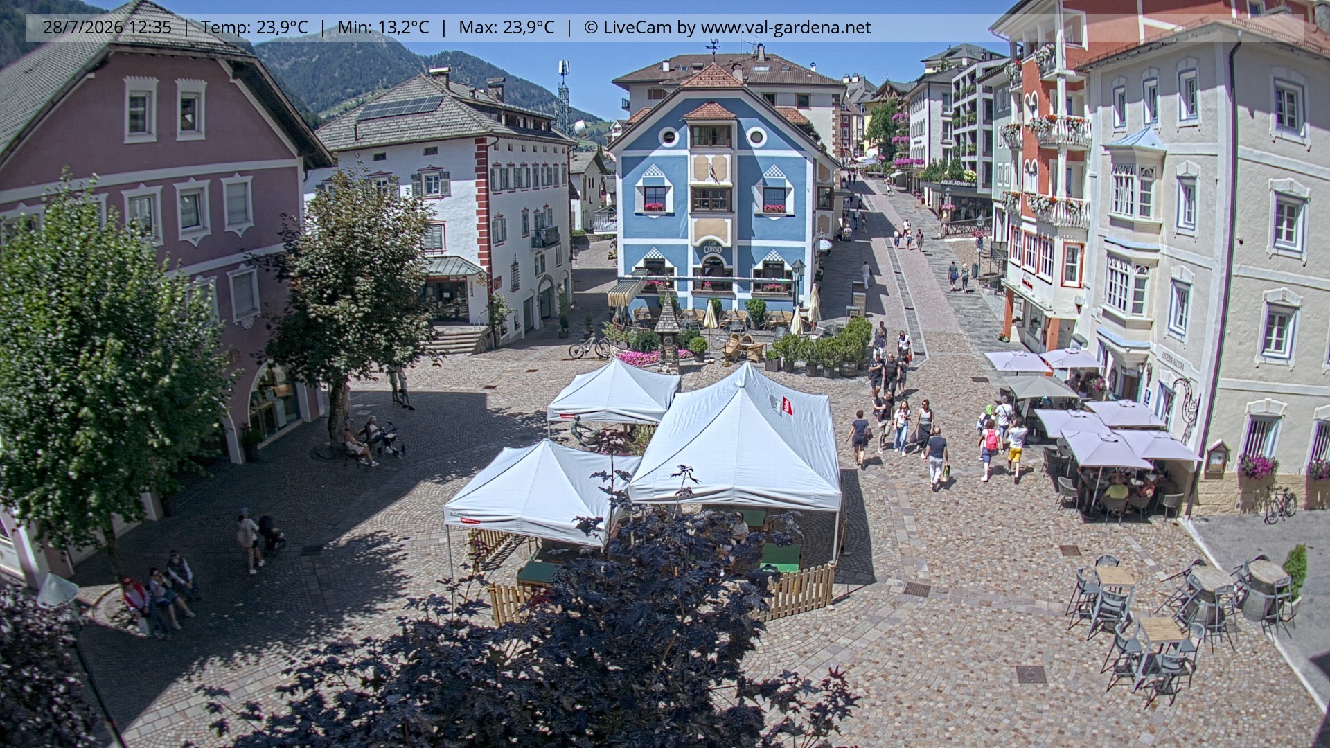 Archiv Foto Webcam St. Ulrich: Dorfzentrum
