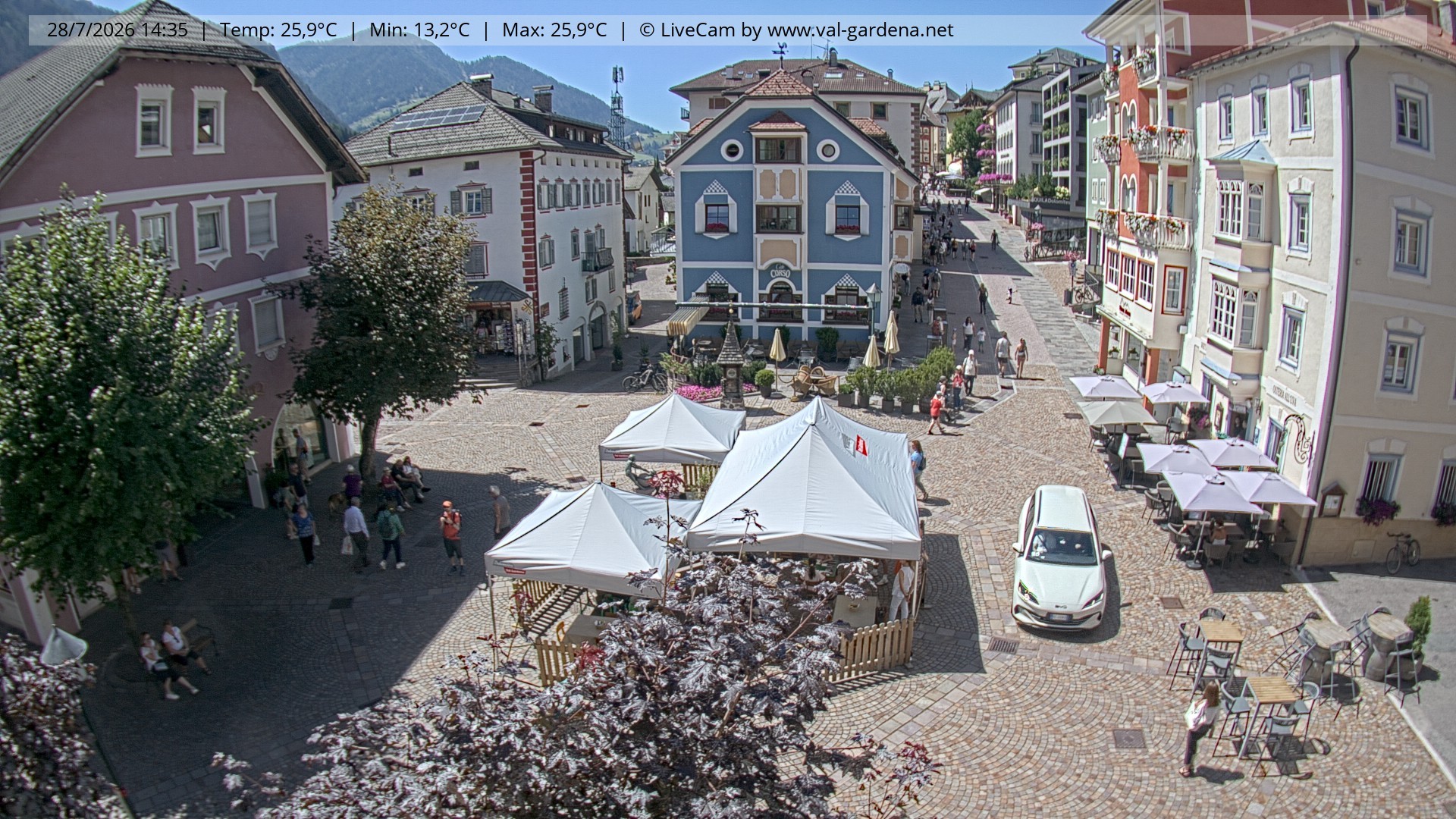 Archiv Foto Webcam St. Ulrich: Dorfzentrum