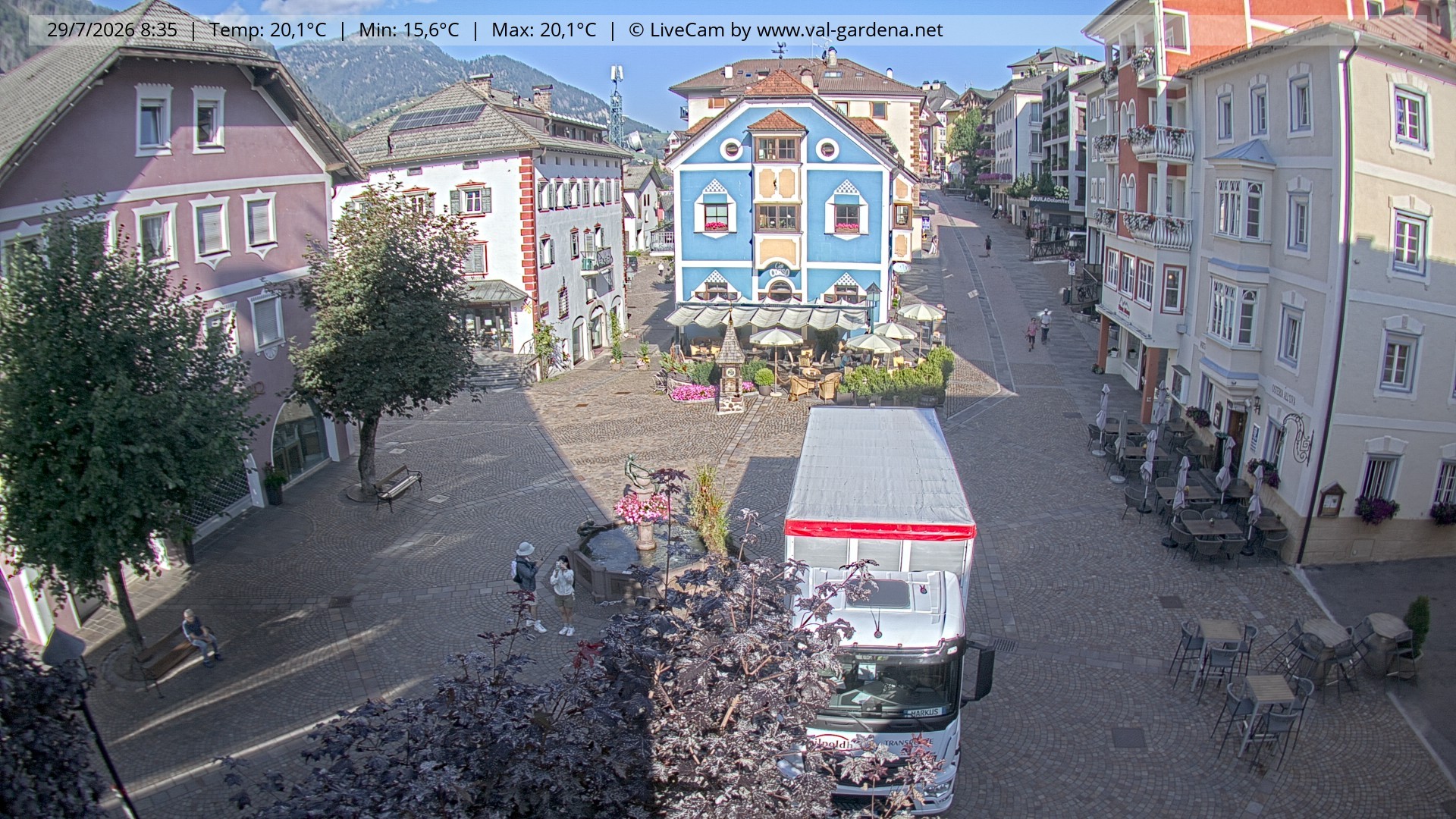 Archiv Foto Webcam St. Ulrich: Dorfzentrum
