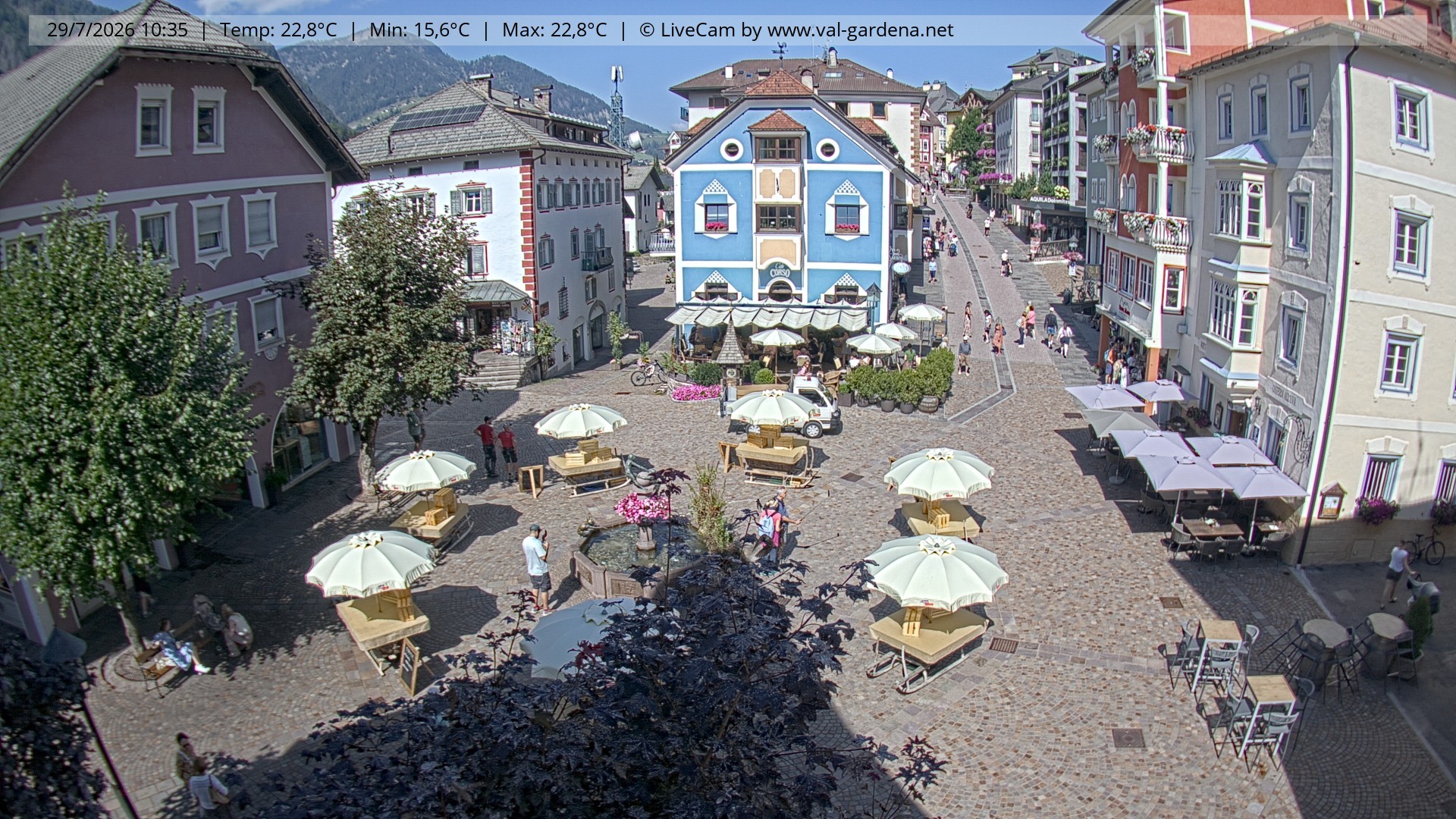 Archiv Foto Webcam St. Ulrich: Dorfzentrum
