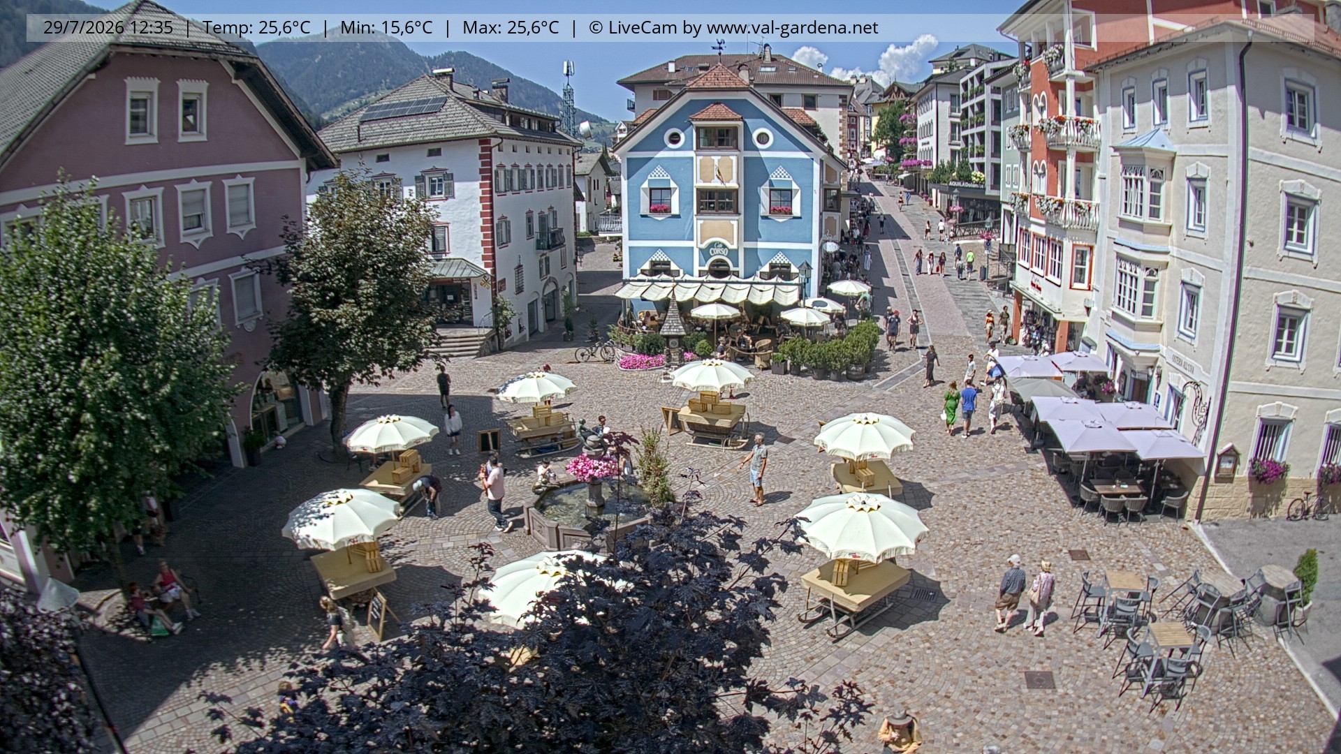 Archiv Foto Webcam St. Ulrich: Dorfzentrum