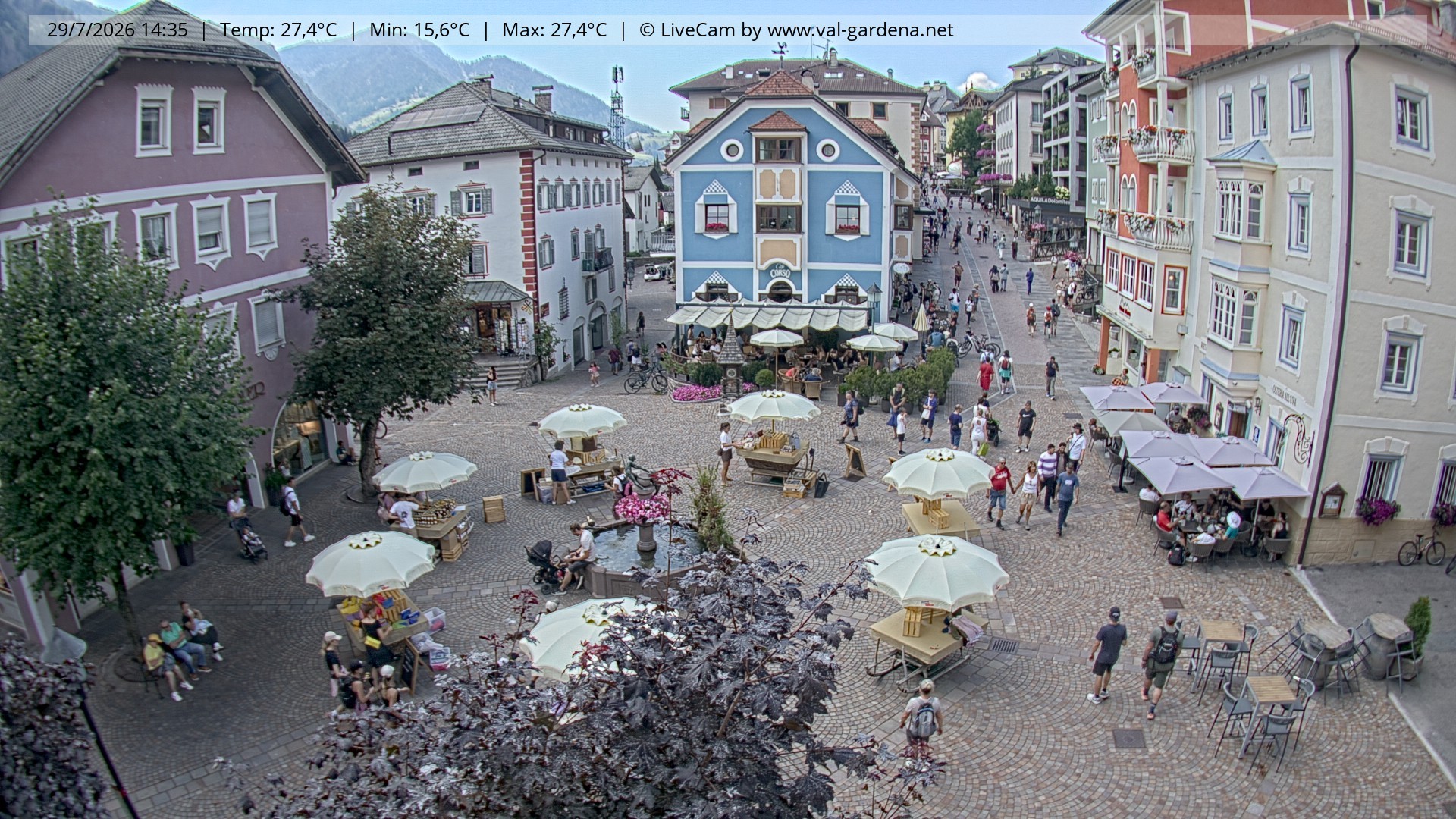 Archiv Foto Webcam St. Ulrich: Dorfzentrum