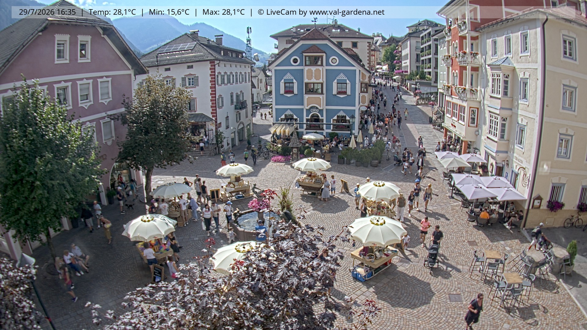 Archiv Foto Webcam St. Ulrich: Dorfzentrum