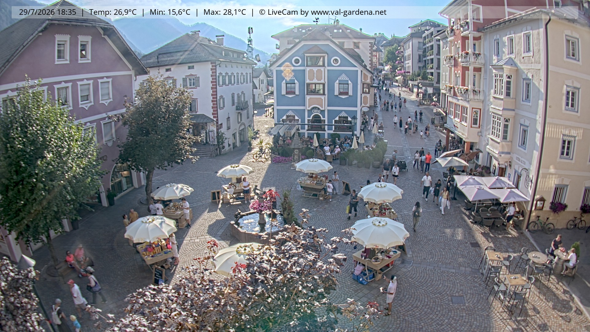 Archiv Foto Webcam St. Ulrich: Dorfzentrum