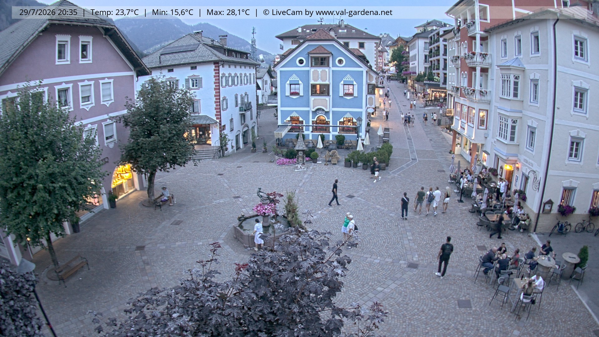 Archiv Foto Webcam St. Ulrich: Dorfzentrum