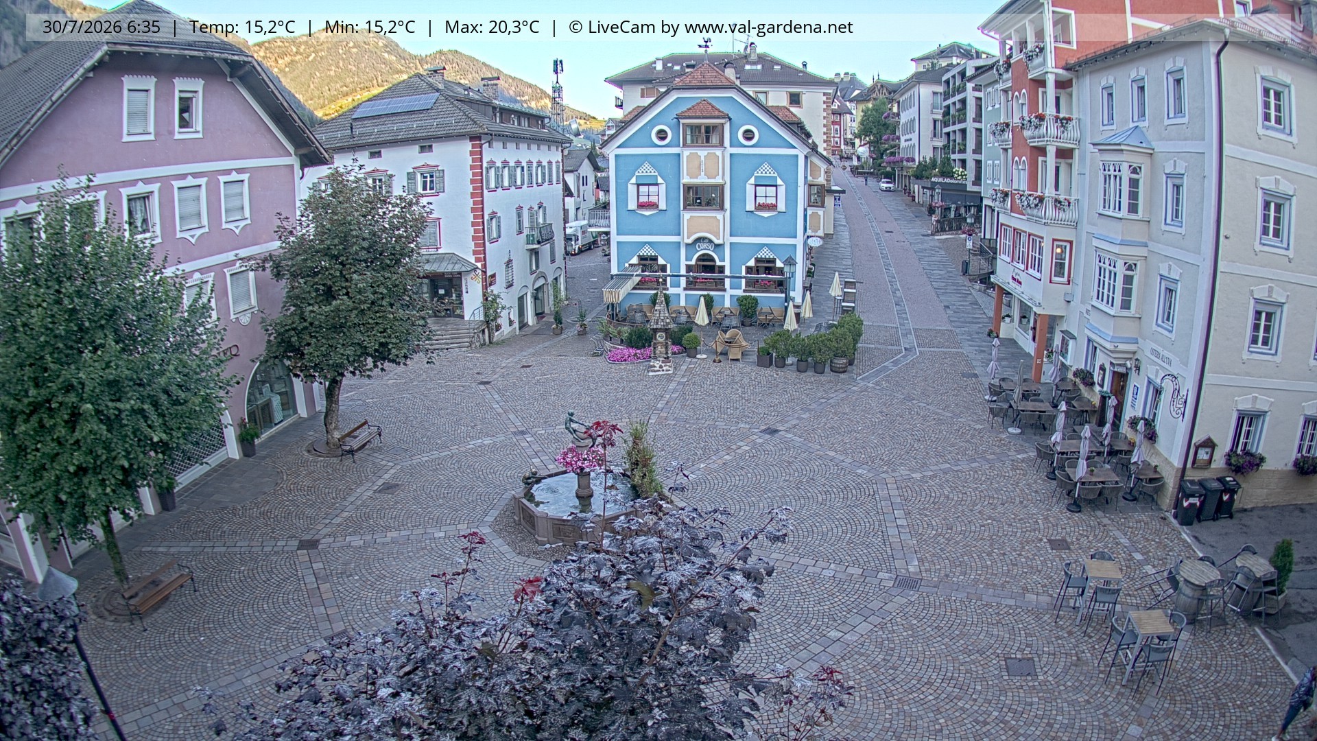 Archiv Foto Webcam St. Ulrich: Dorfzentrum