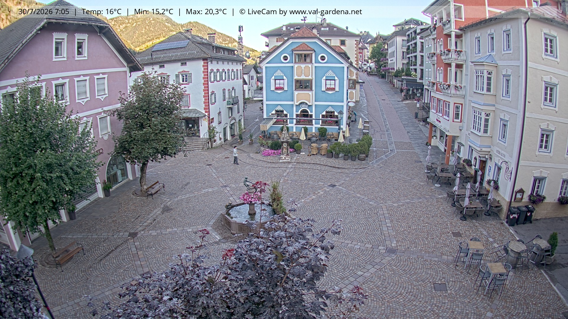Archiv Foto Webcam St. Ulrich: Dorfzentrum