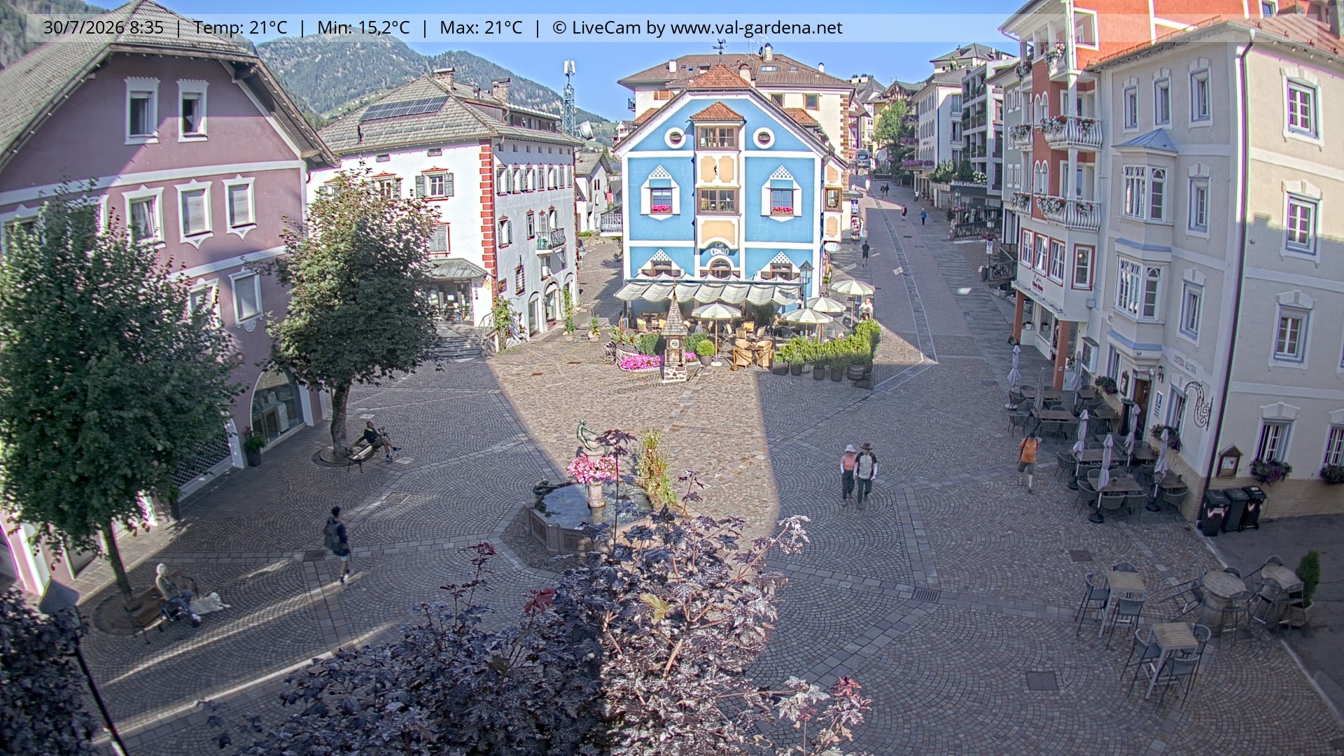 Archiv Foto Webcam St. Ulrich: Dorfzentrum