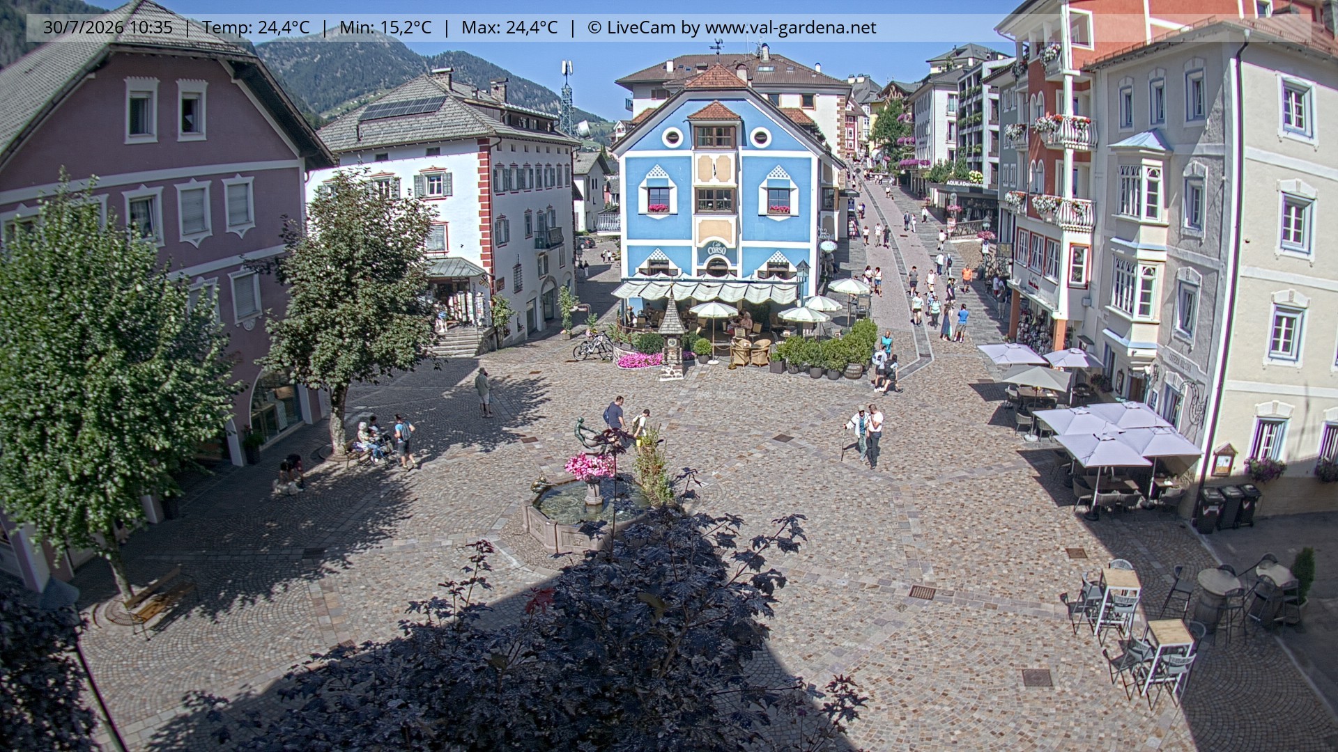 Archiv Foto Webcam St. Ulrich: Dorfzentrum