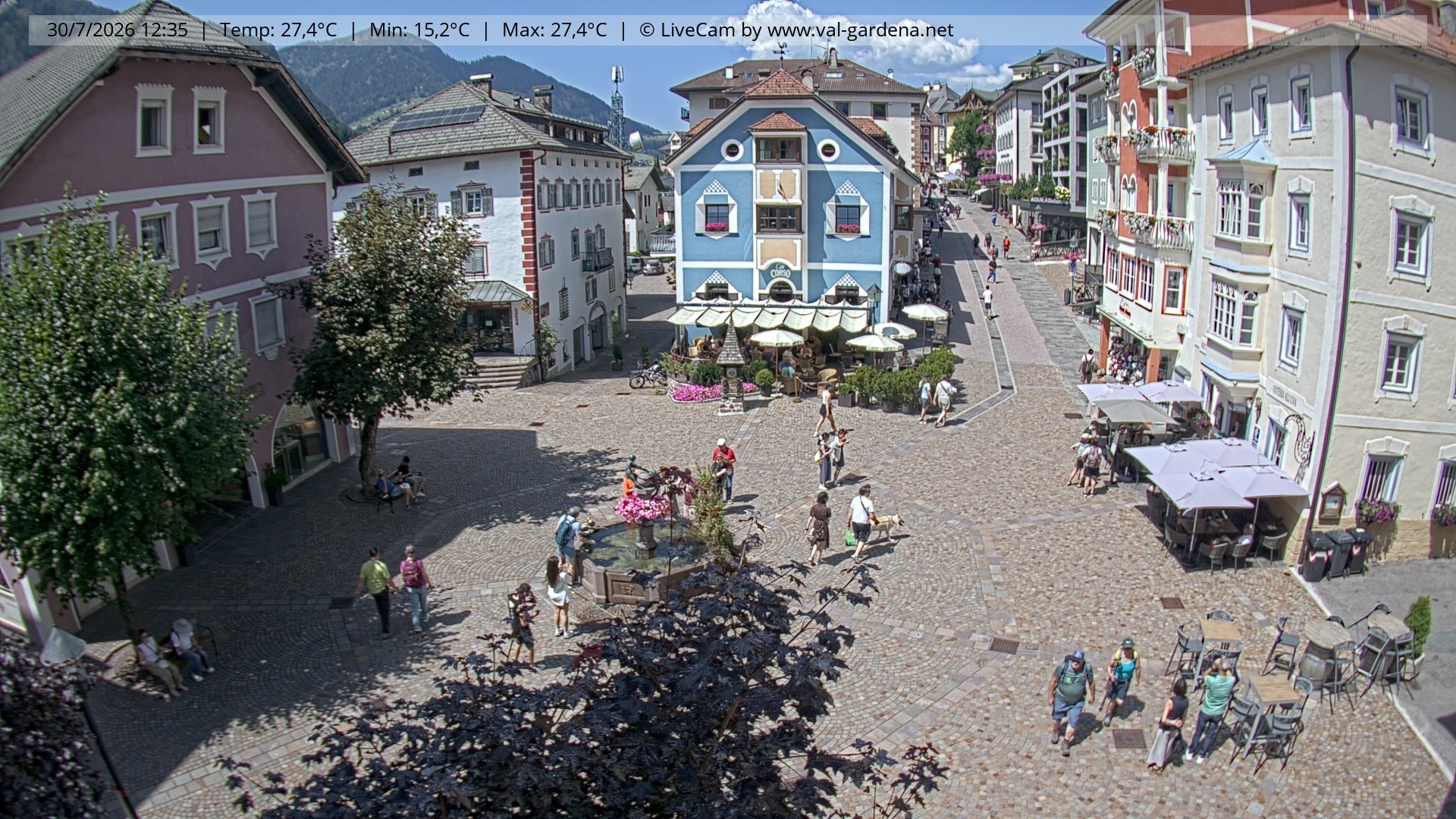 Archiv Foto Webcam St. Ulrich: Dorfzentrum