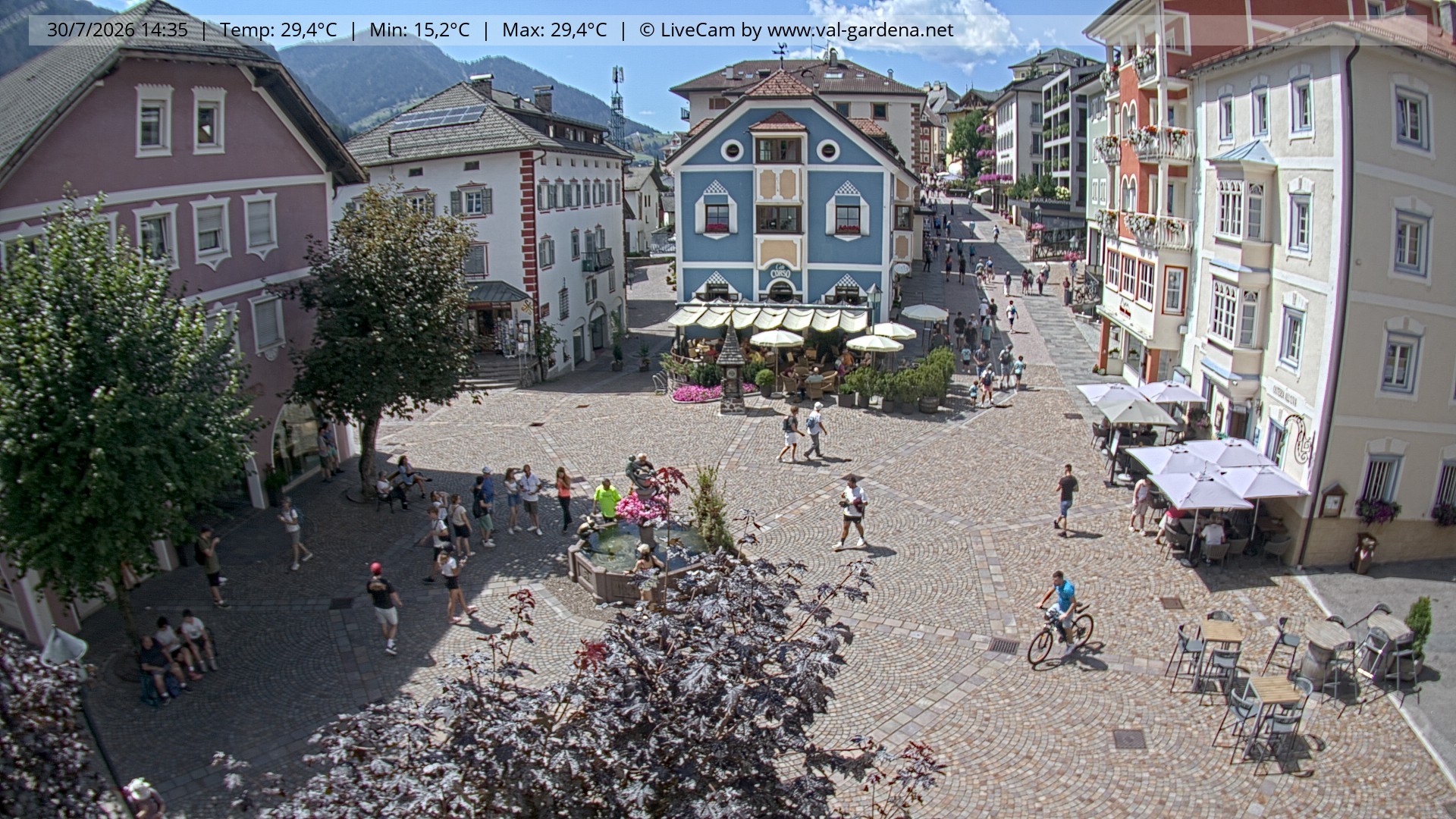 Archiv Foto Webcam St. Ulrich: Dorfzentrum