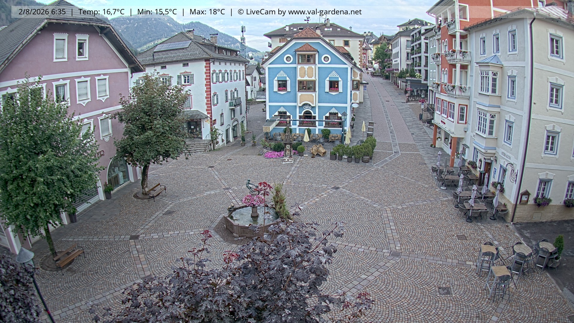 Archiv Foto Webcam St. Ulrich: Dorfzentrum