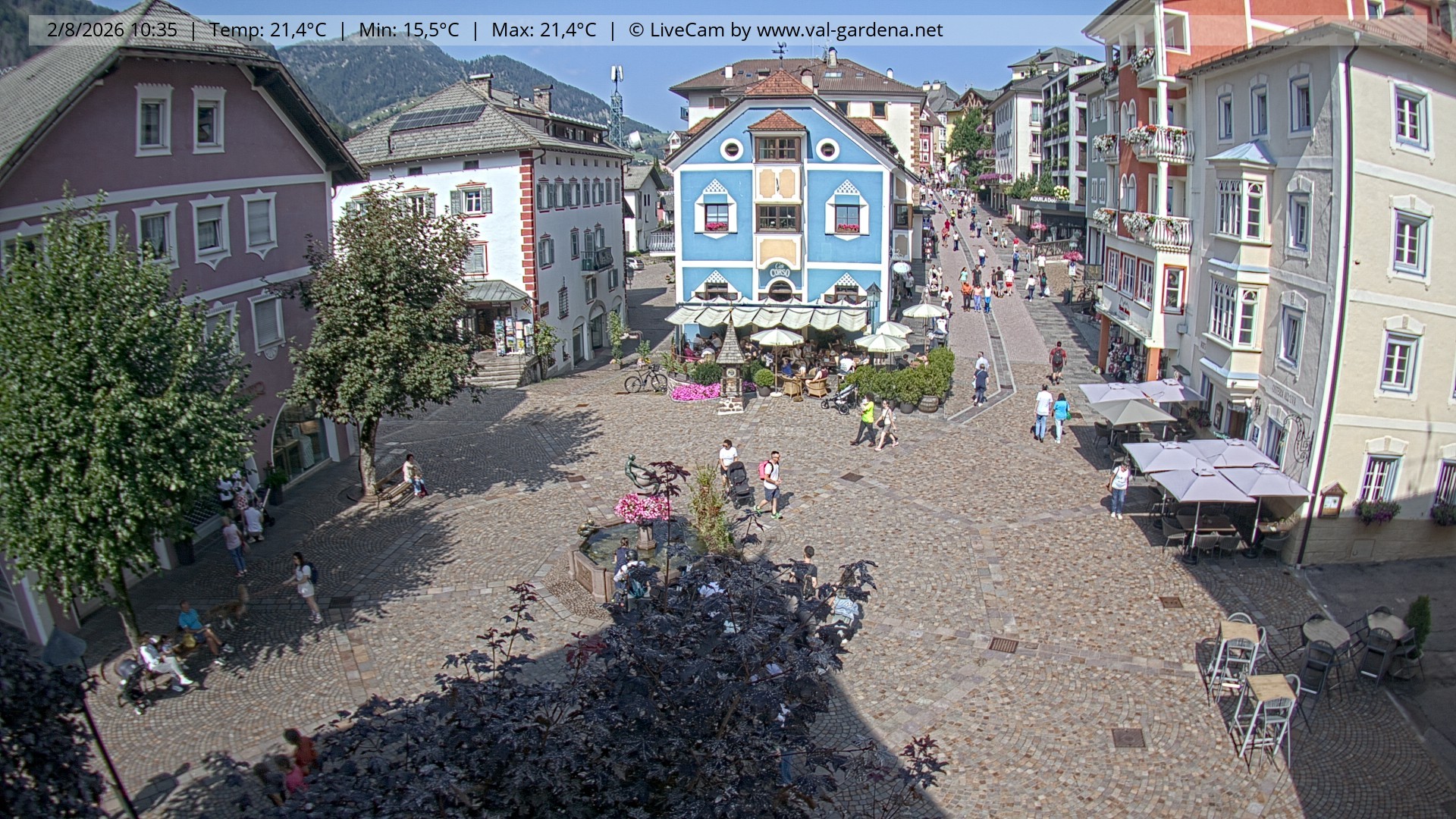 Archiv Foto Webcam St. Ulrich: Dorfzentrum