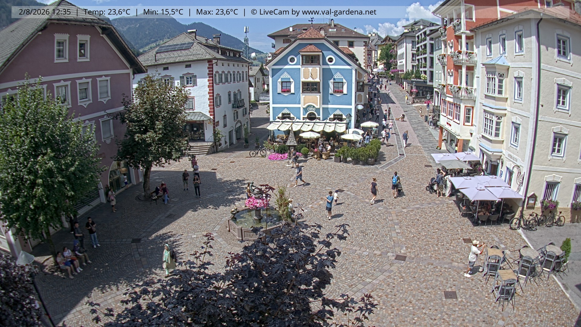 Archiv Foto Webcam St. Ulrich: Dorfzentrum