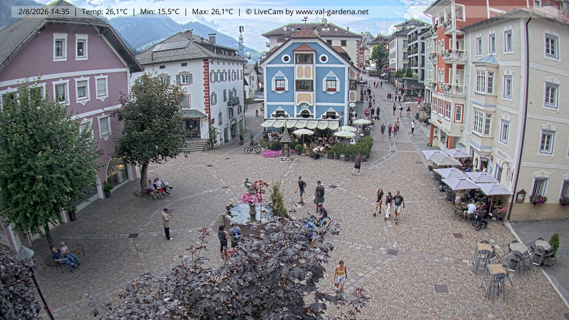 Archiv Foto Webcam St. Ulrich: Dorfzentrum