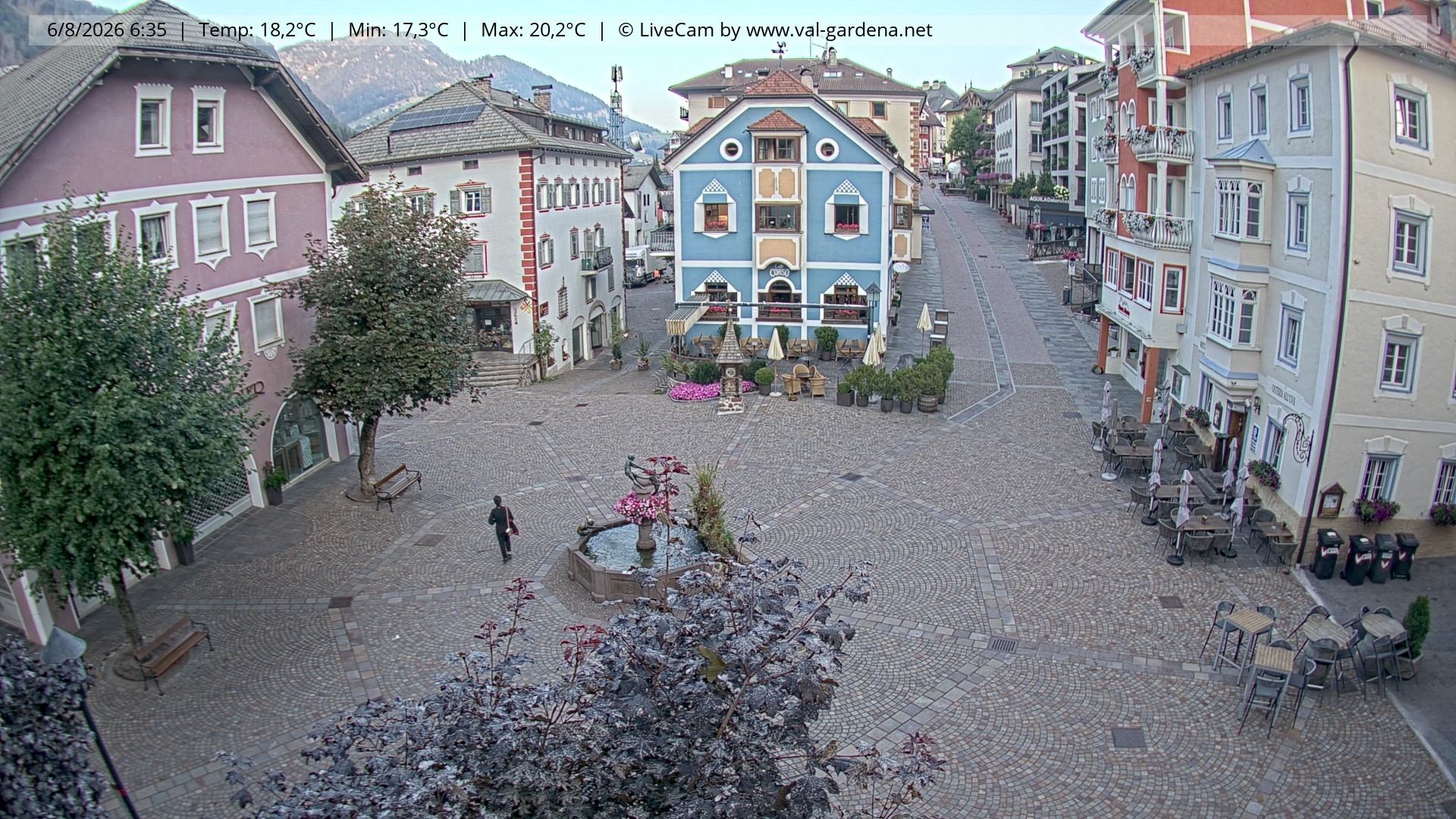Archiv Foto Webcam St. Ulrich: Dorfzentrum