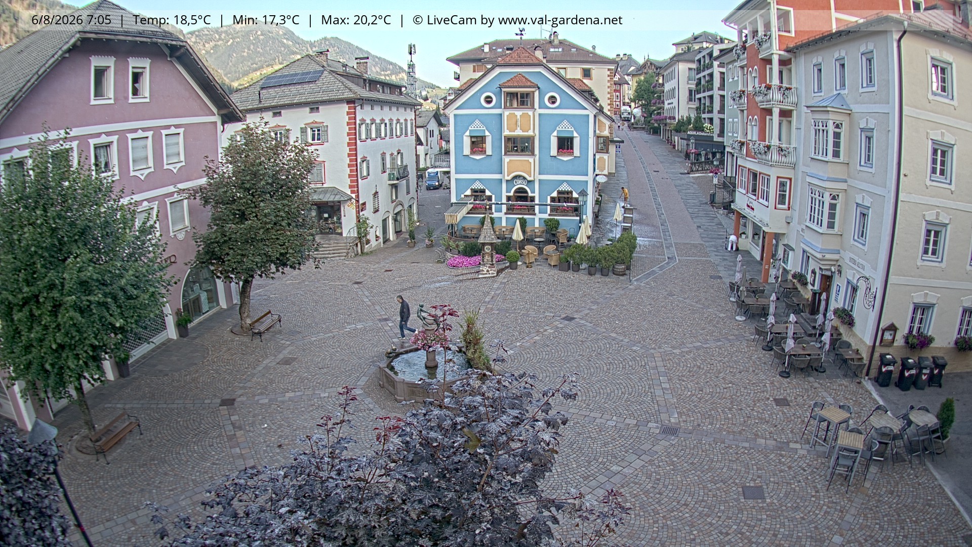 Archiv Foto Webcam St. Ulrich: Dorfzentrum