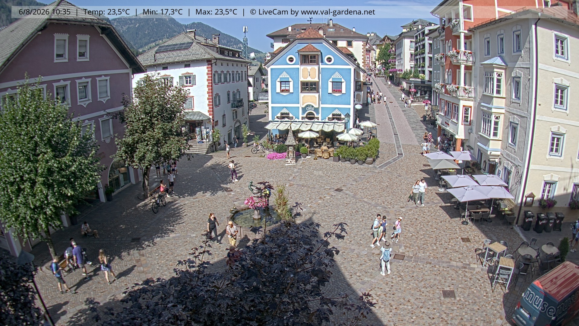 Archiv Foto Webcam St. Ulrich: Dorfzentrum