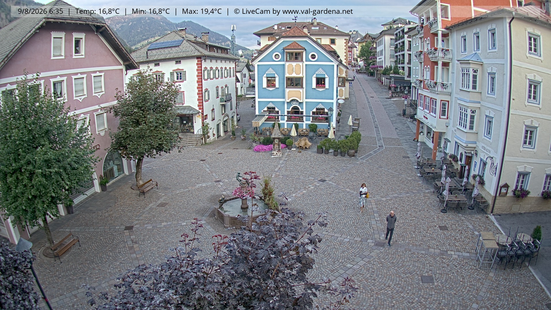 Archiv Foto Webcam St. Ulrich: Dorfzentrum