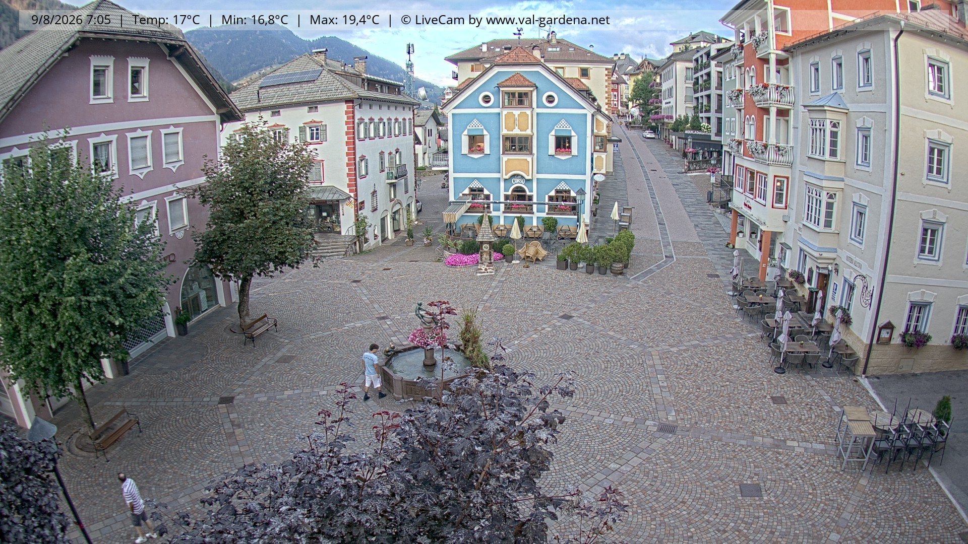 Archiv Foto Webcam St. Ulrich: Dorfzentrum