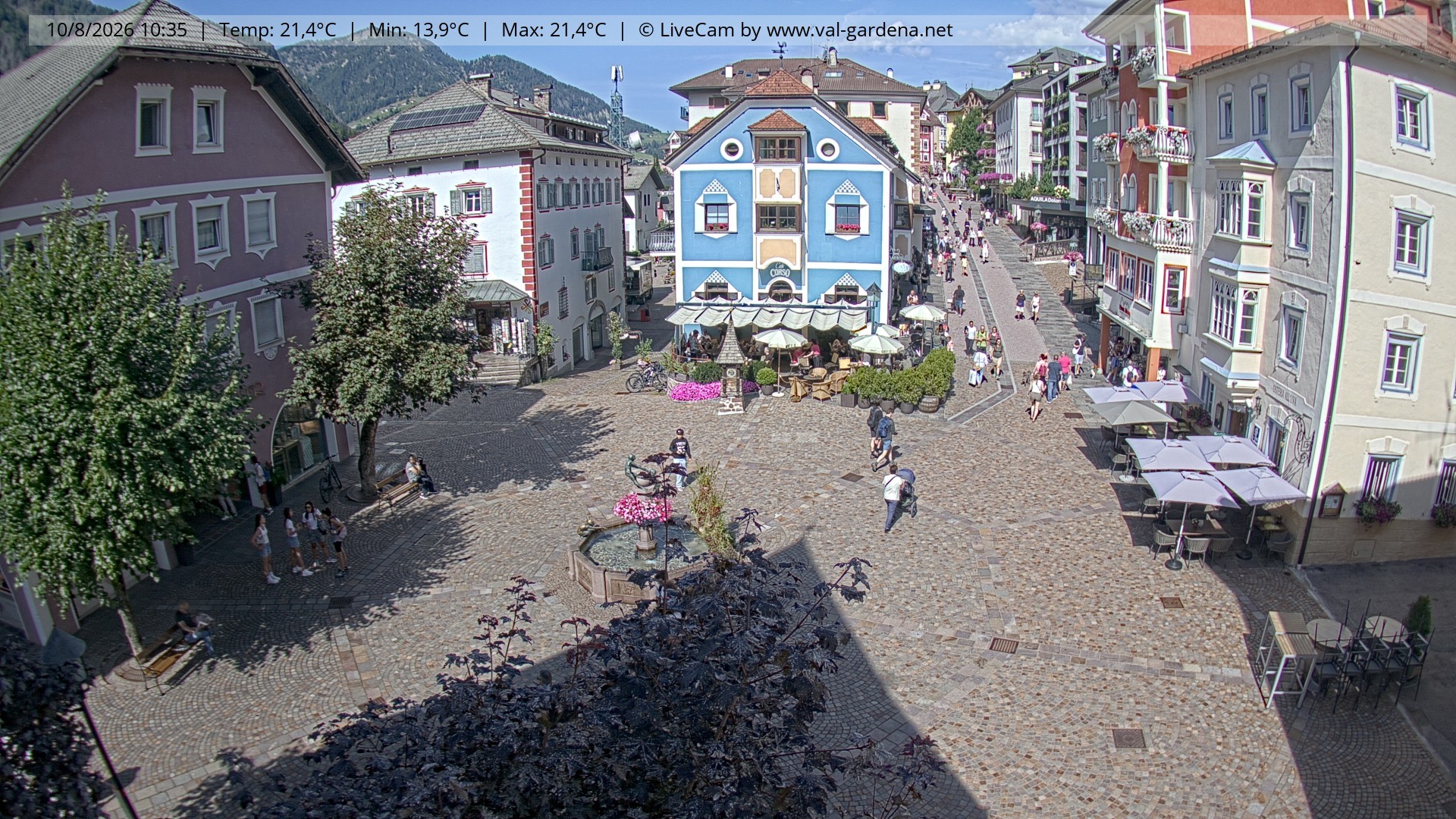 Archiv Foto Webcam St. Ulrich: Dorfzentrum