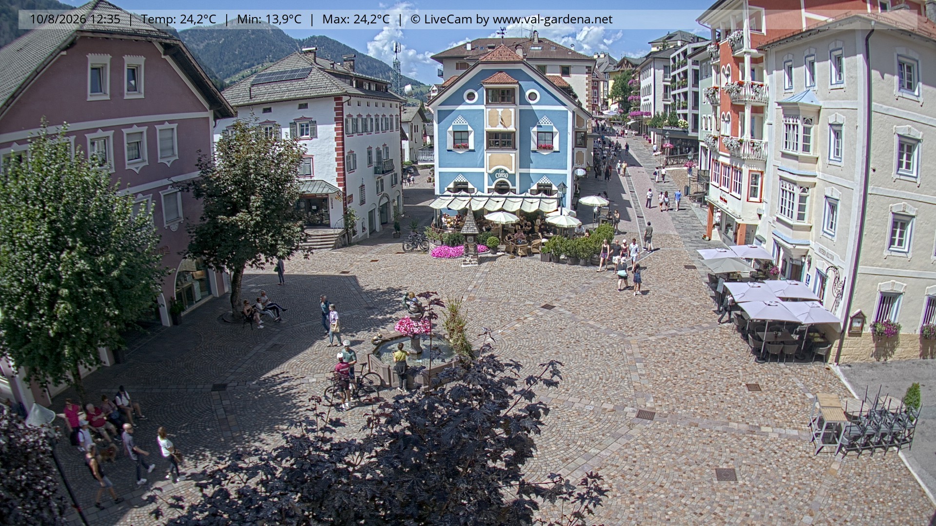 Archiv Foto Webcam St. Ulrich: Dorfzentrum