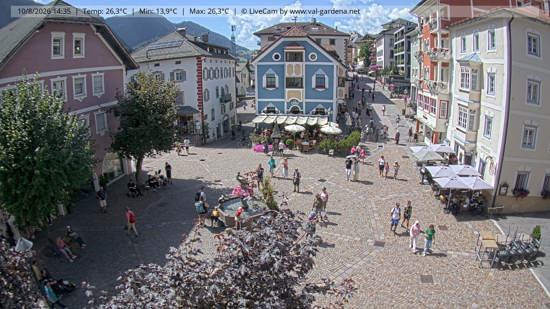 Archiv Foto Webcam St. Ulrich: Dorfzentrum