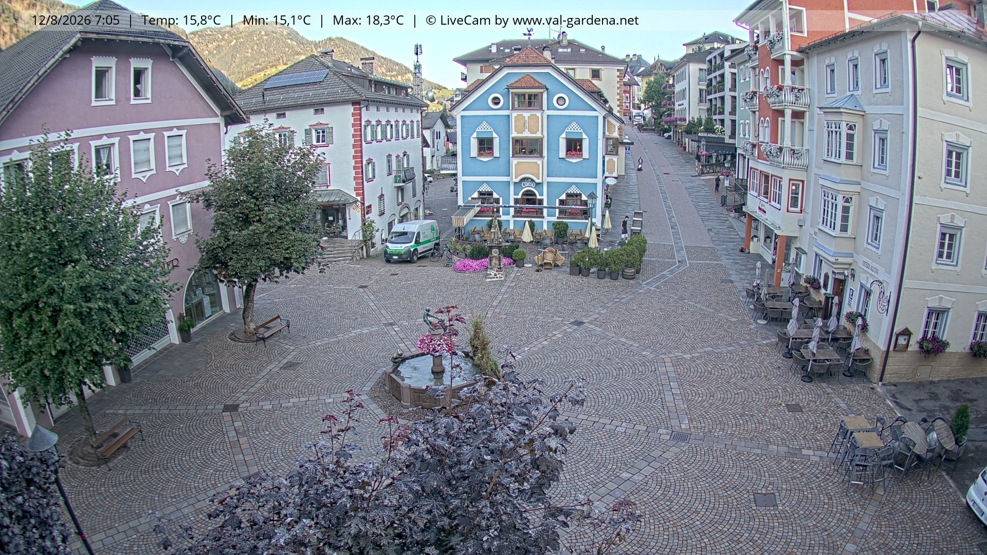 Archiv Foto Webcam St. Ulrich: Dorfzentrum