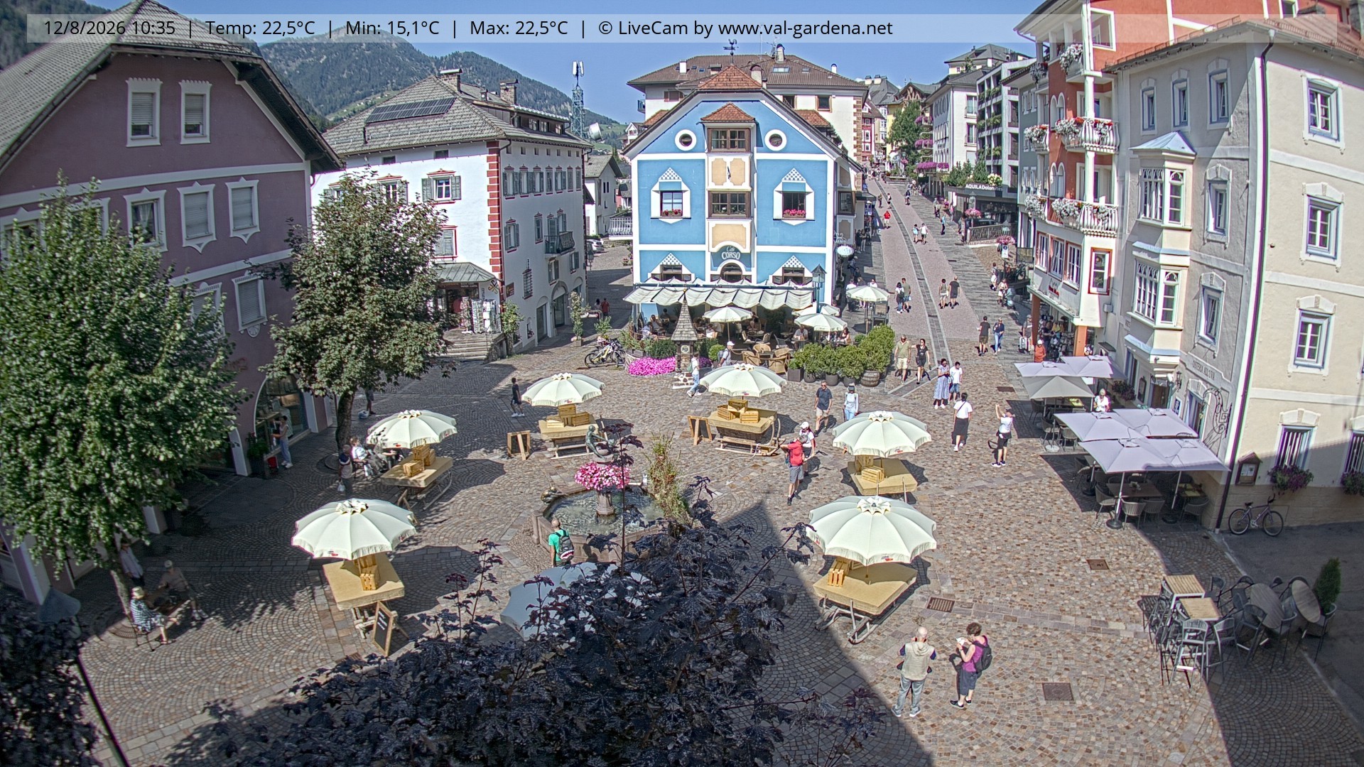 Archiv Foto Webcam St. Ulrich: Dorfzentrum
