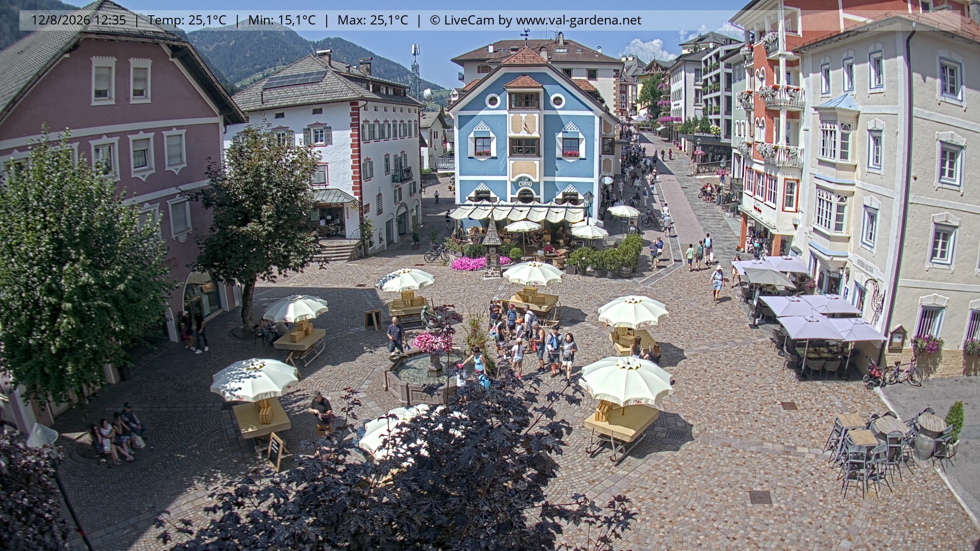 Archiv Foto Webcam St. Ulrich: Dorfzentrum