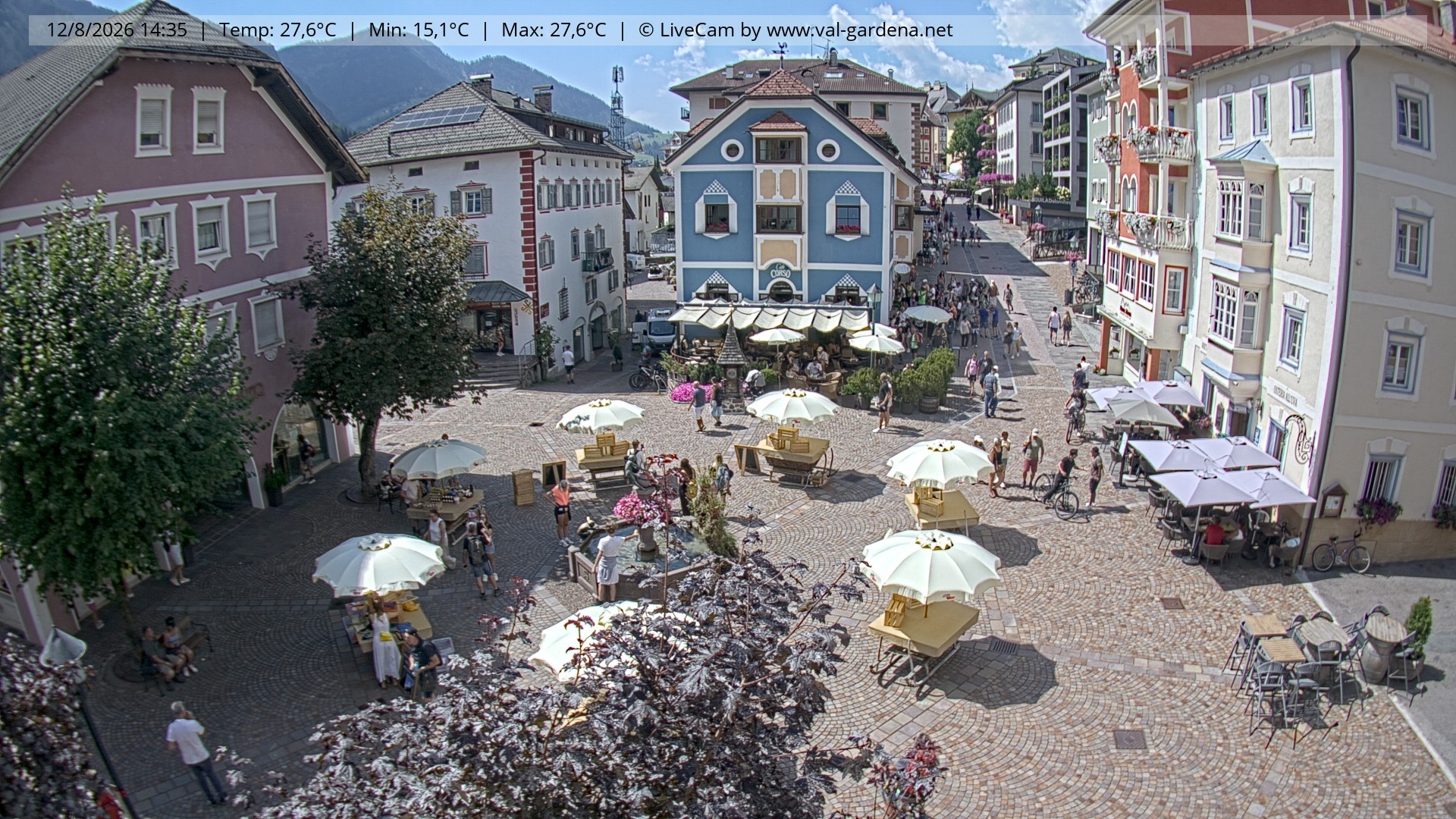 Archiv Foto Webcam St. Ulrich: Dorfzentrum