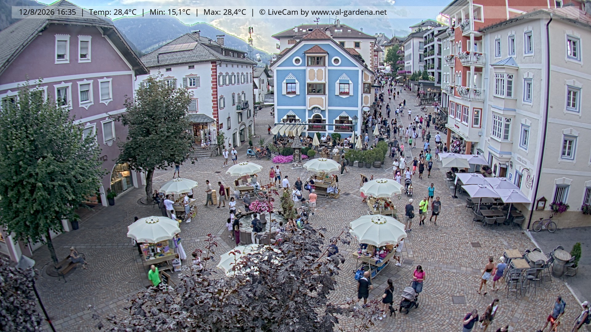 Archiv Foto Webcam St. Ulrich: Dorfzentrum