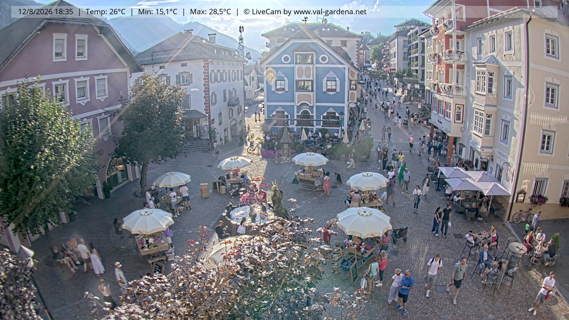 Archiv Foto Webcam St. Ulrich: Dorfzentrum