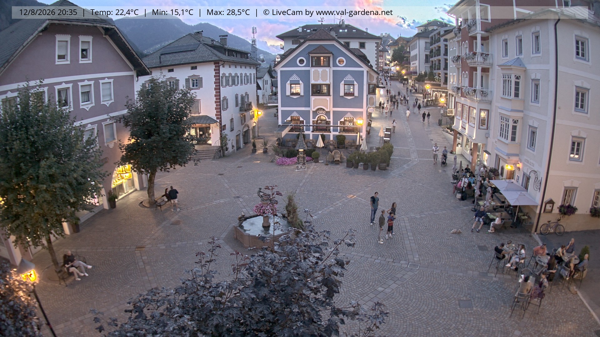 Archiv Foto Webcam St. Ulrich: Dorfzentrum